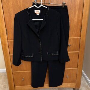 Talbots Black Pants Suit Petite 2